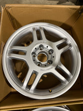 Load image into Gallery viewer, 4 AMG Rims 7.5+8.5 x 17 Mercedes R170 R171 W124 W201 190E W202 W203 W208 W209