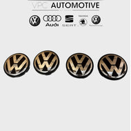 VW 56mm Alloy Wheel Centre Cap X4 Hub Golf 4 Beetle Passat Bora 1J0601171
