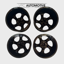 Load image into Gallery viewer, Genuine Porsche 993 Twist 17” Staggered Alloy Wheels 7J 9J OEM 911 5x130
