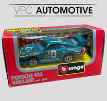 Load image into Gallery viewer, BURAGO 1/43 PORSCHE 935 VAILLANT 4142 DIE CAST CAR COLLECTION MODEL
