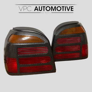 Mk3 golf Hella carbon style masked tail lights